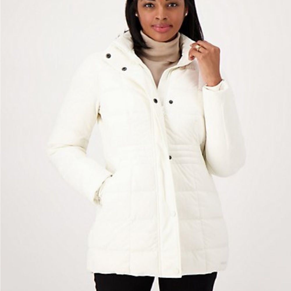 LANDS END  Down Coat with Stretch